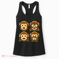 Monkey Emoji Smiley Face Women's Tank Top thumb 0