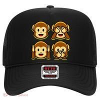 Monkey Emoji Smiley Face Hat thumb 0