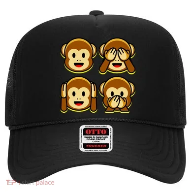 Monkey Emoji Smiley Face Hat