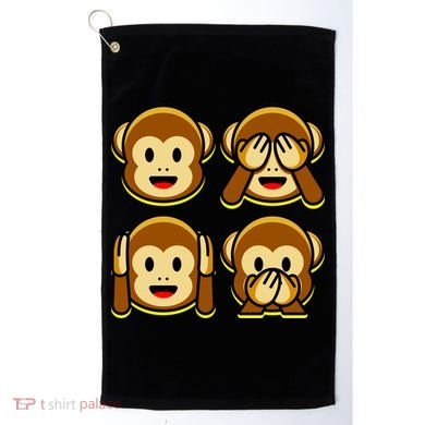 Monkey Emoji Smiley Face Golf Towel