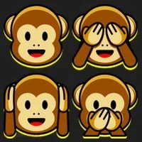 Monkey Emoji Smiley Face Golf Towel thumb 3