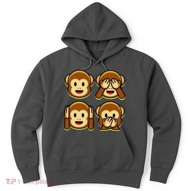 Monkey Emoji Smiley Face Hoodie