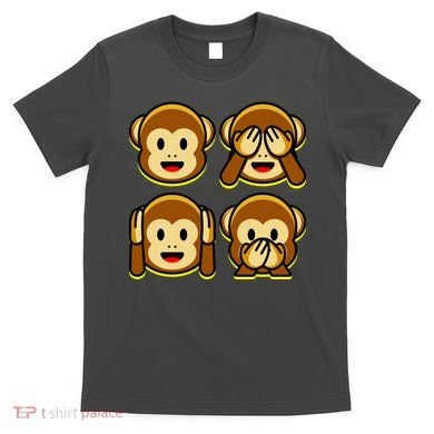 Monkey Emoji Smiley Face T-Shirt