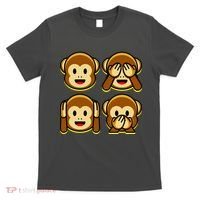 Monkey Emoji Smiley Face T-Shirt thumb 0