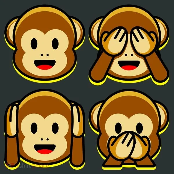 Monkey Emoji Smiley Face Mousepad