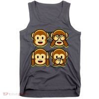 Monkey Emoji Smiley Face Tank Top thumb 0
