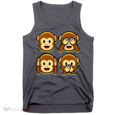 Monkey Emoji Smiley Face Tank Top