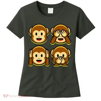 Monkey Emoji Smiley Face Women's T-Shirt