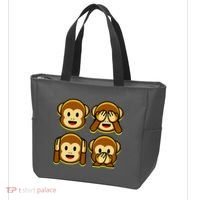 Monkey Emoji Smiley Face Tote Bag thumb 3