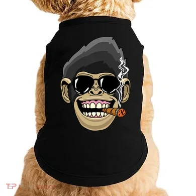 Monkey Smoking Cigar Doggie Tank