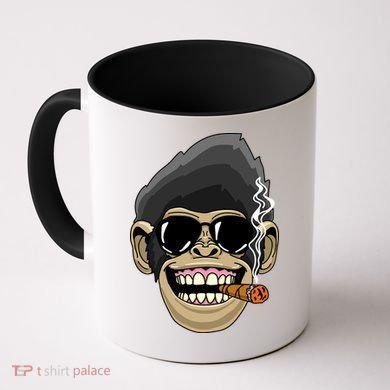 Monkey Smoking Cigar Coffee Mug