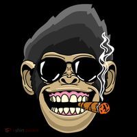 Monkey Smoking Cigar Ornament thumb 1