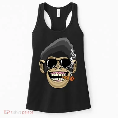 Monkey Smoking Cigar Women's Tank Top