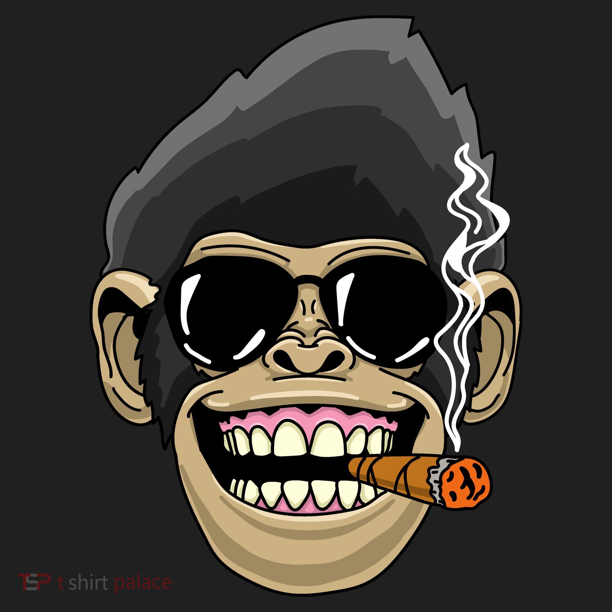 Monkey Smoking Cigar Golf Towel