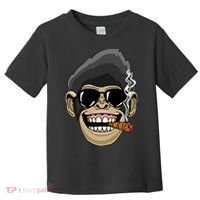 Monkey Smoking Cigar Toddler T-Shirt thumb 0
