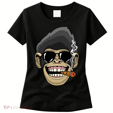 Monkey Smoking Cigar Women's T-Shirt