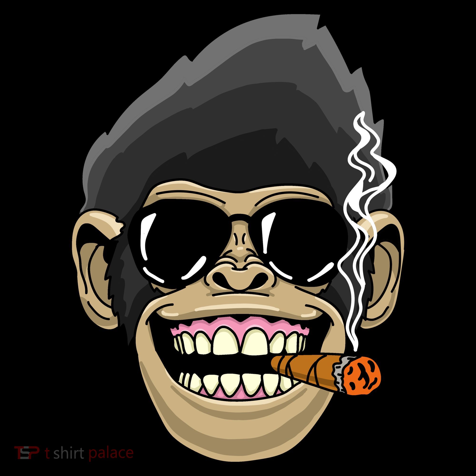 Monkey Smoking Cigar Women's T-Shirt