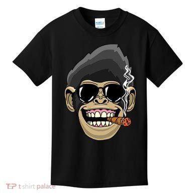 Monkey Smoking Cigar Kids T-Shirt