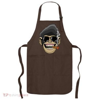 Monkey Smoking Cigar Apron