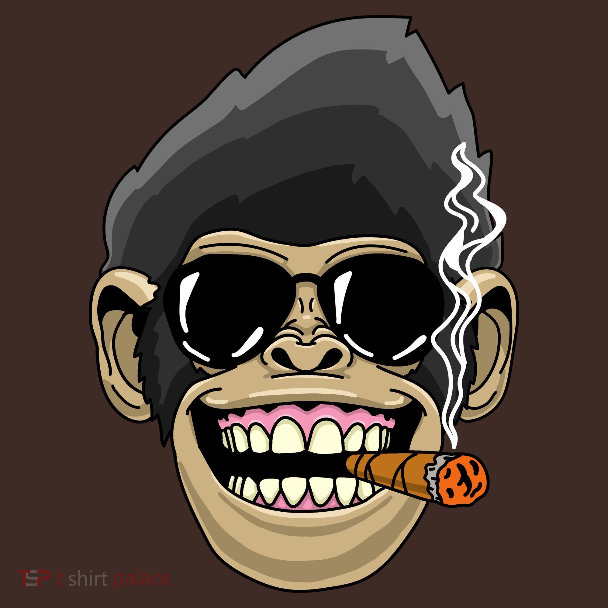 Monkey Smoking Cigar Baby Bodysuit