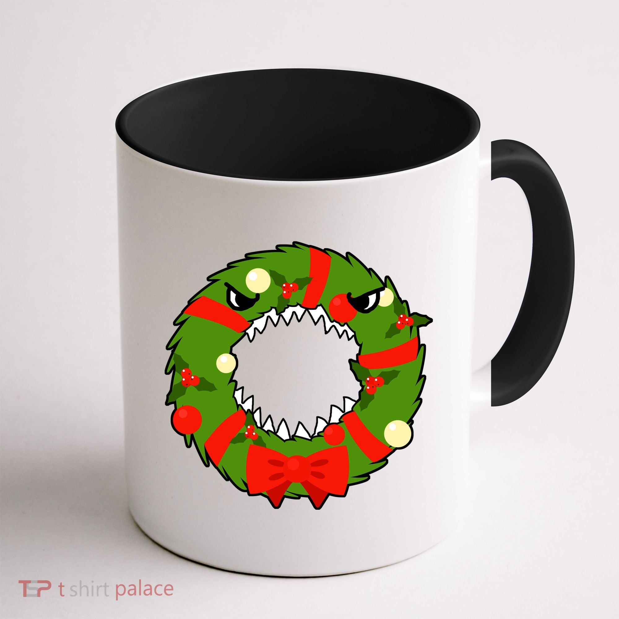 Monster Killer Christmas Wreath Coffee Mug