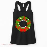 Monster Killer Christmas Wreath Women's Tank Top thumb 0