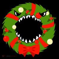 Monster Killer Christmas Wreath Tank Top thumb 6