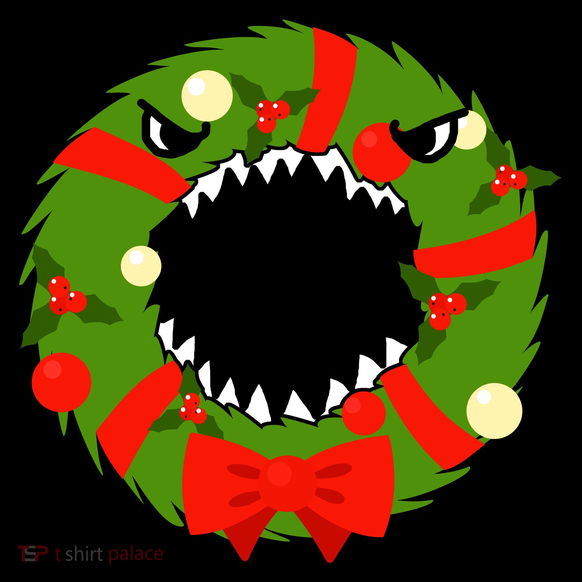 Monster Killer Christmas Wreath Tank Top