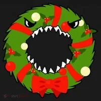 Monster Killer Christmas Wreath Toddler T-Shirt thumb 4