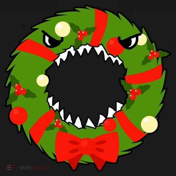 Monster Killer Christmas Wreath Toddler T-Shirt