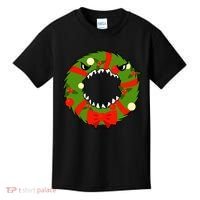 Monster Killer Christmas Wreath Kids T-Shirt thumb 0