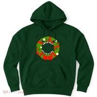 Monster Killer Christmas Wreath Hoodie thumb 0