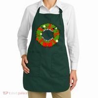 Monster Killer Christmas Wreath Apron thumb 2