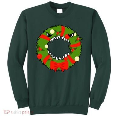 Monster Killer Christmas Wreath Sweatshirt