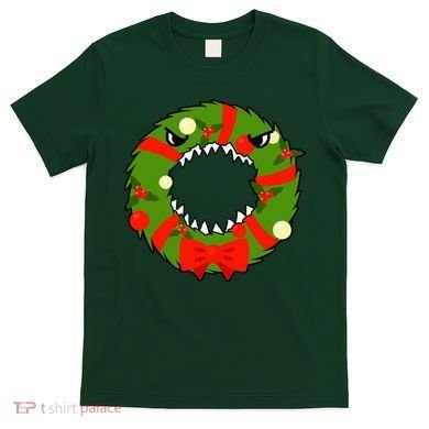 Monster Killer Christmas Wreath T-Shirt