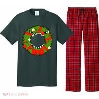 Monster Killer Christmas Wreath Pajama Set thumb 0