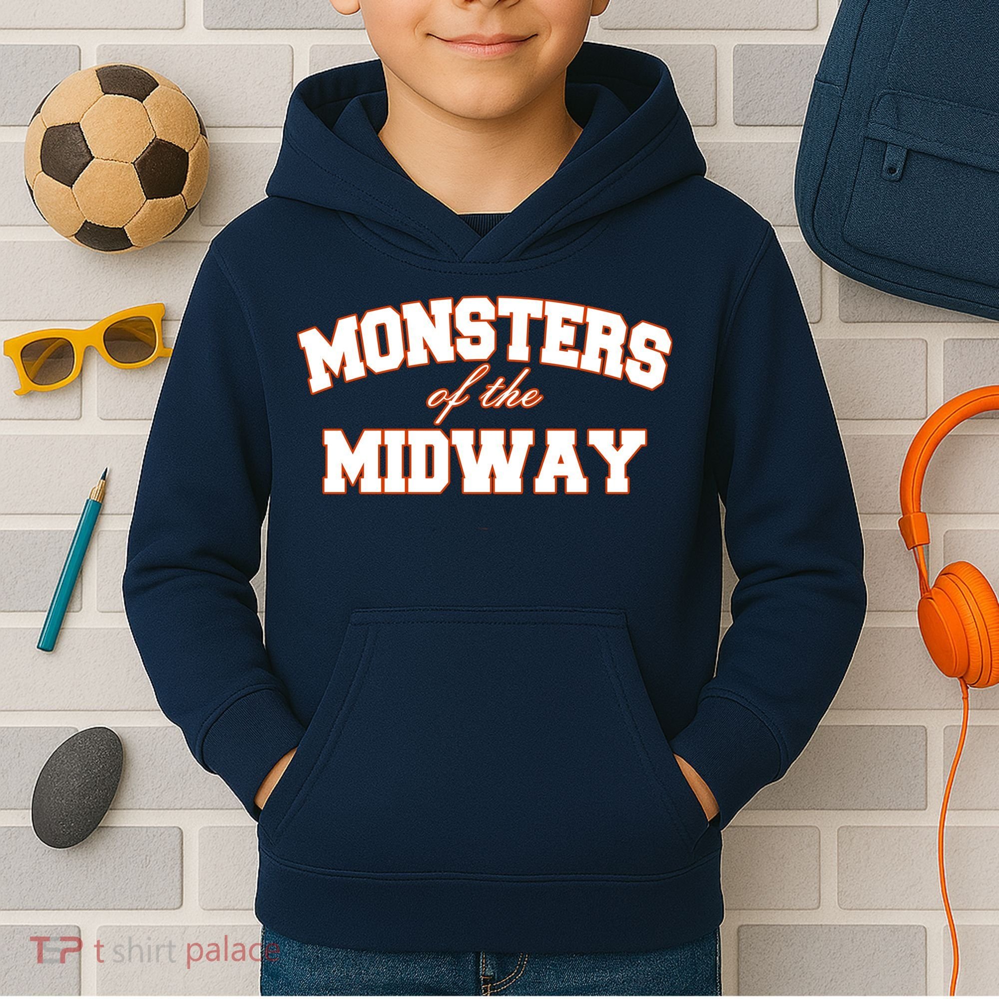 Monster Of The Midway Kids Hoodie