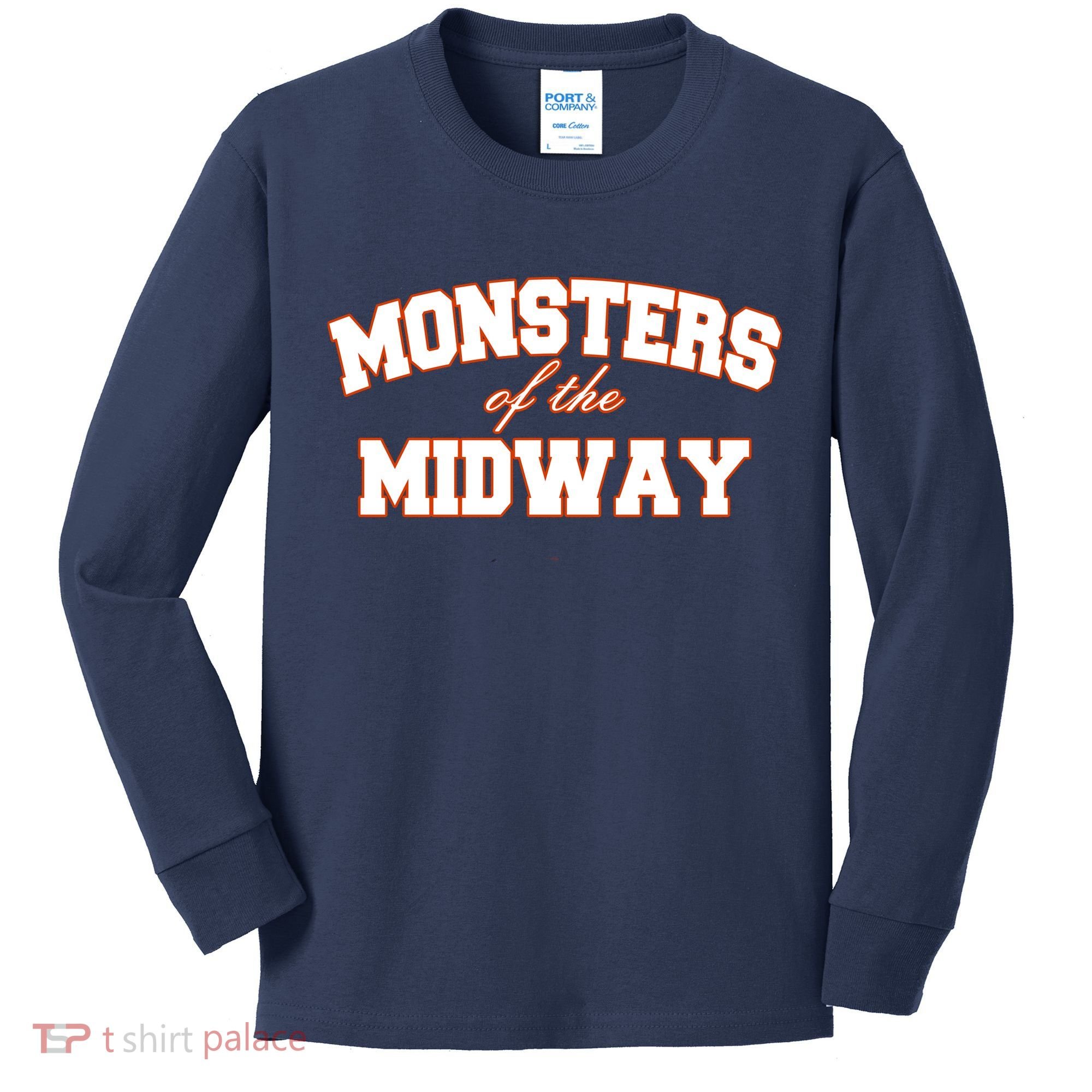 Monster Of The Midway Kids Long Sleeve Shirt