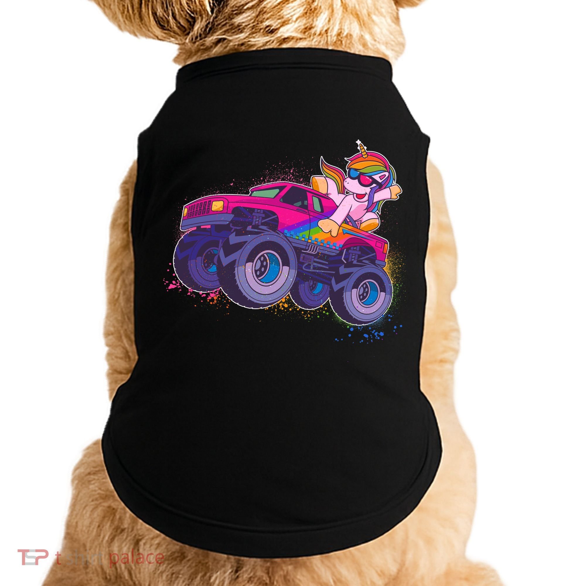 Monster Truck Unicorn Doggie Tank