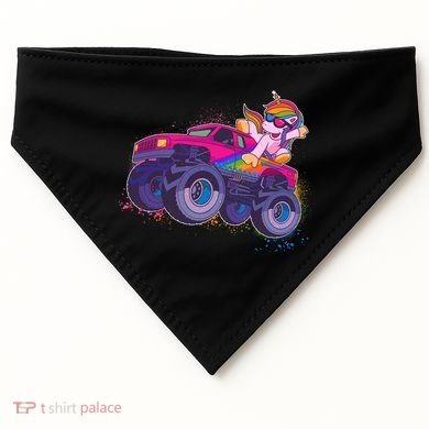Monster Truck Unicorn USA-Made Doggie Bandana