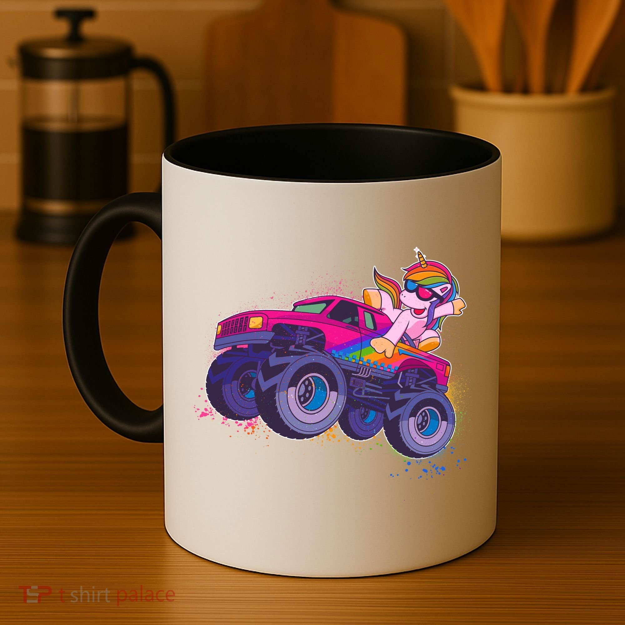 Monster Truck Unicorn Coffee Mug