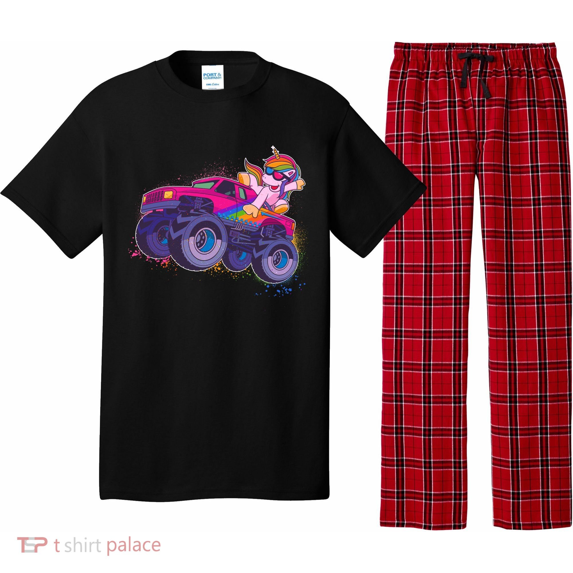 Monster Truck Unicorn Pajama Set