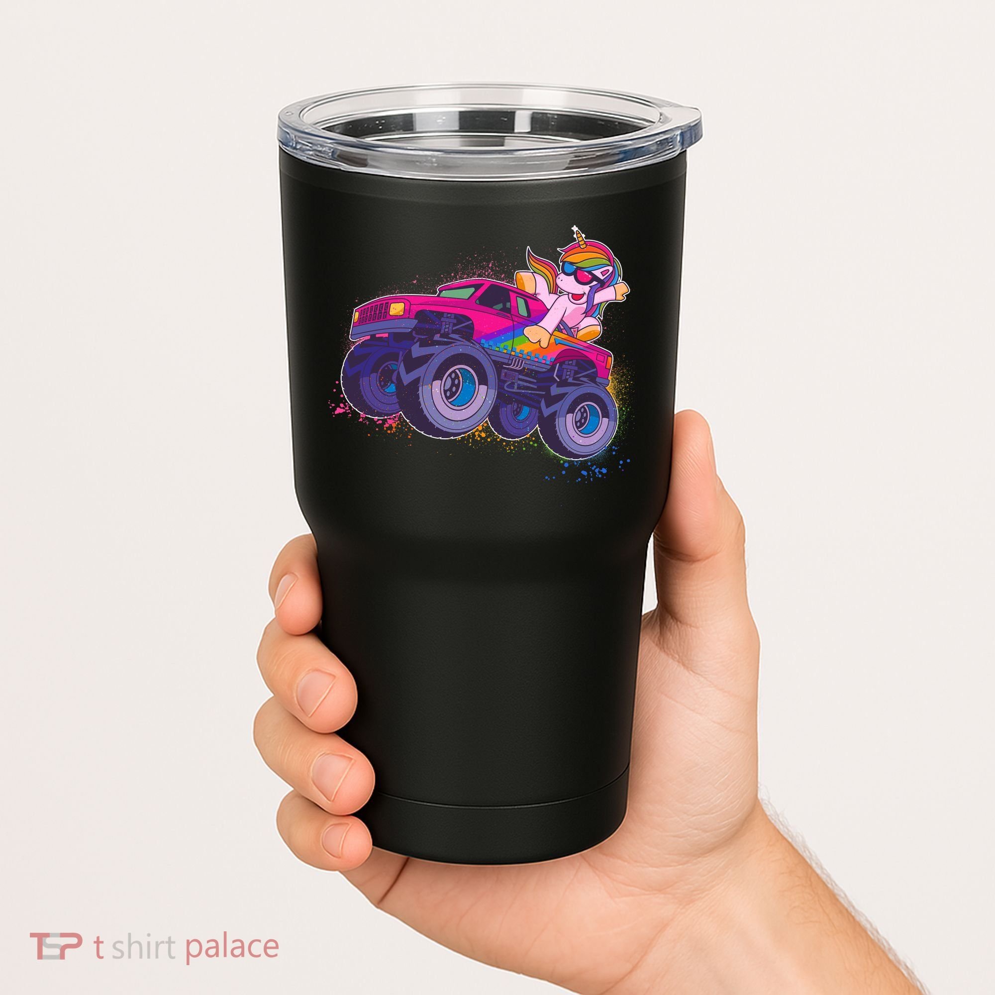 Monster Truck Unicorn Tumbler