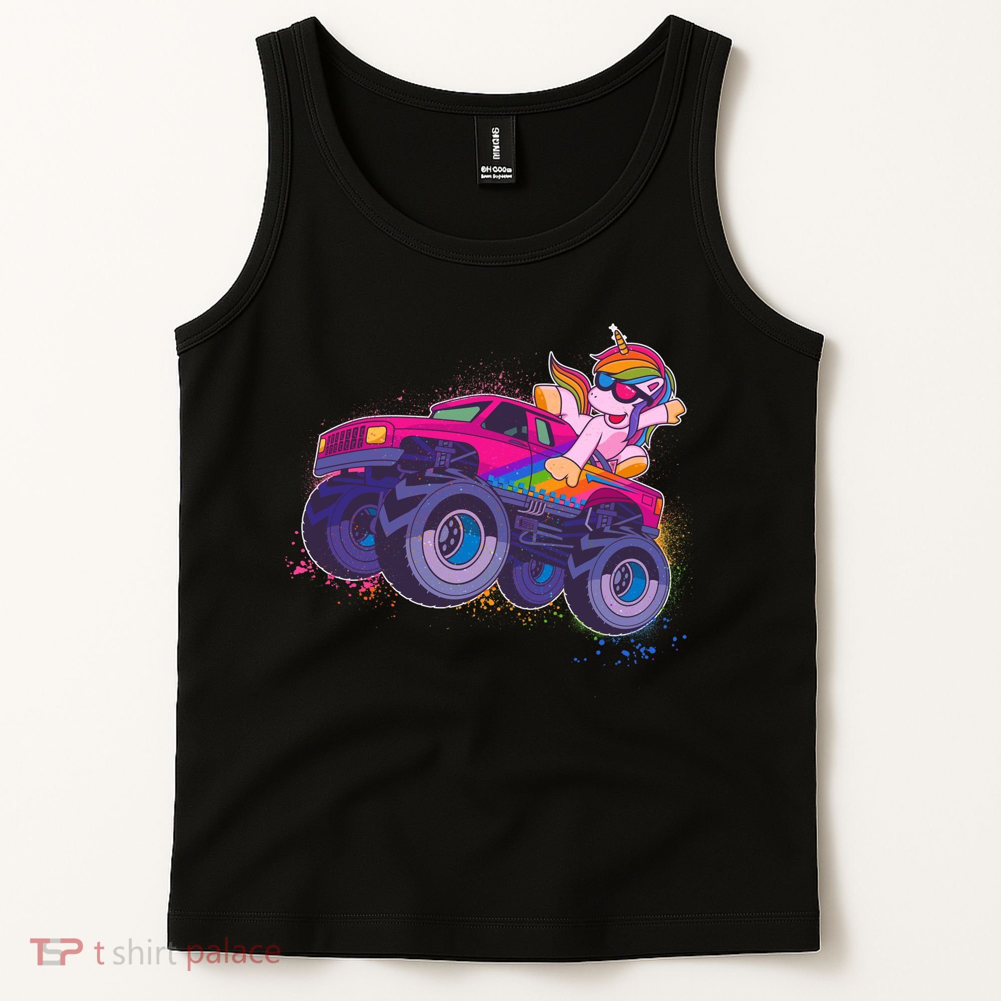 Monster Truck Unicorn Tank Top