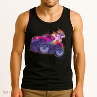 Monster Truck Unicorn Tank Top thumb 3
