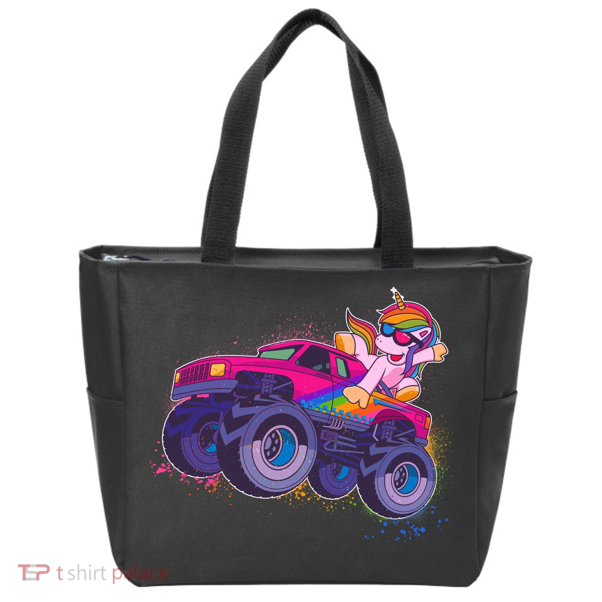 Monster Truck Unicorn Tote Bag