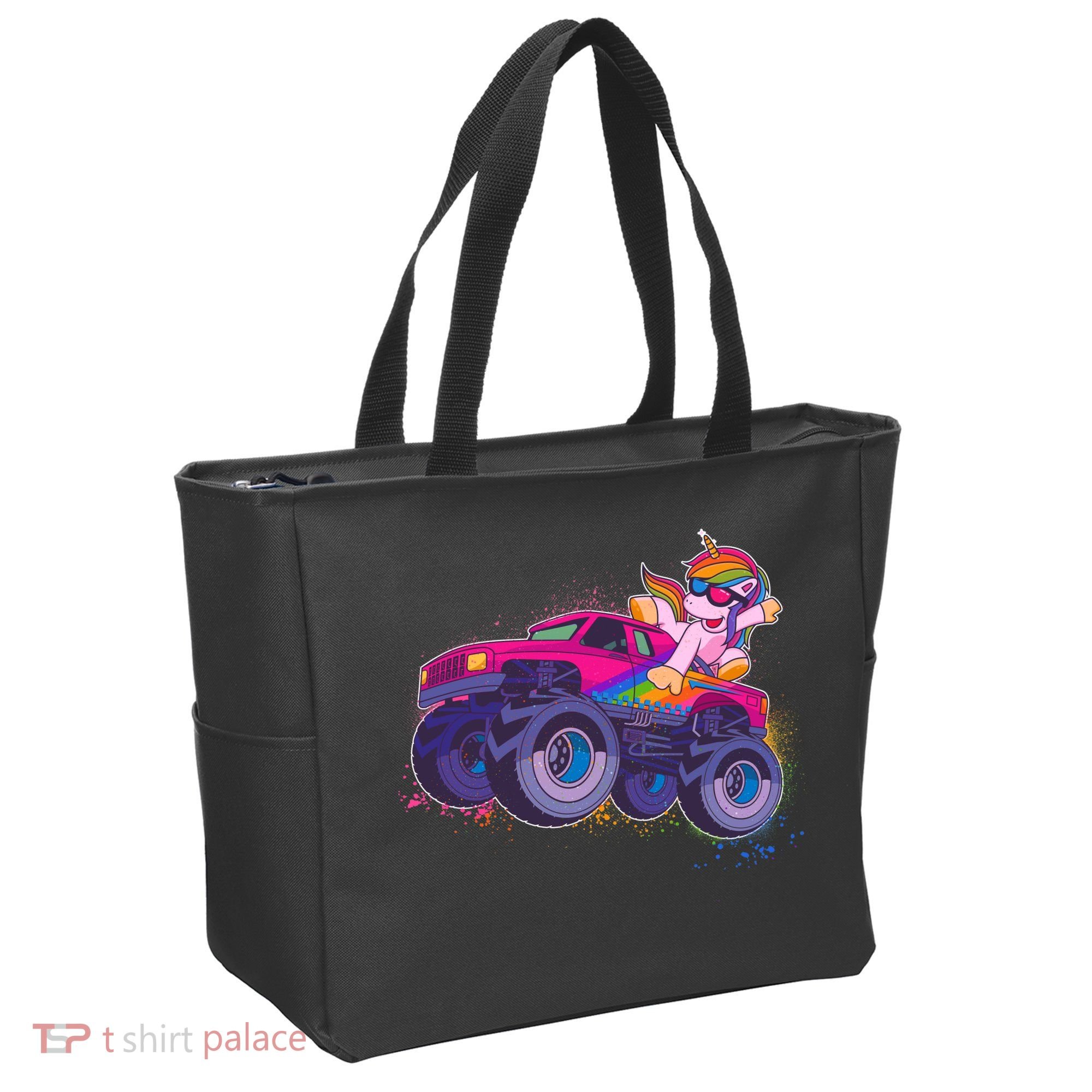 Monster Truck Unicorn Tote Bag