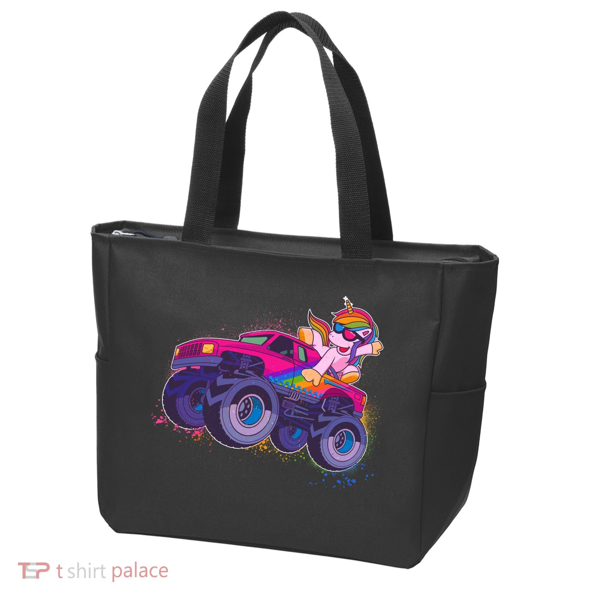 Monster Truck Unicorn Tote Bag