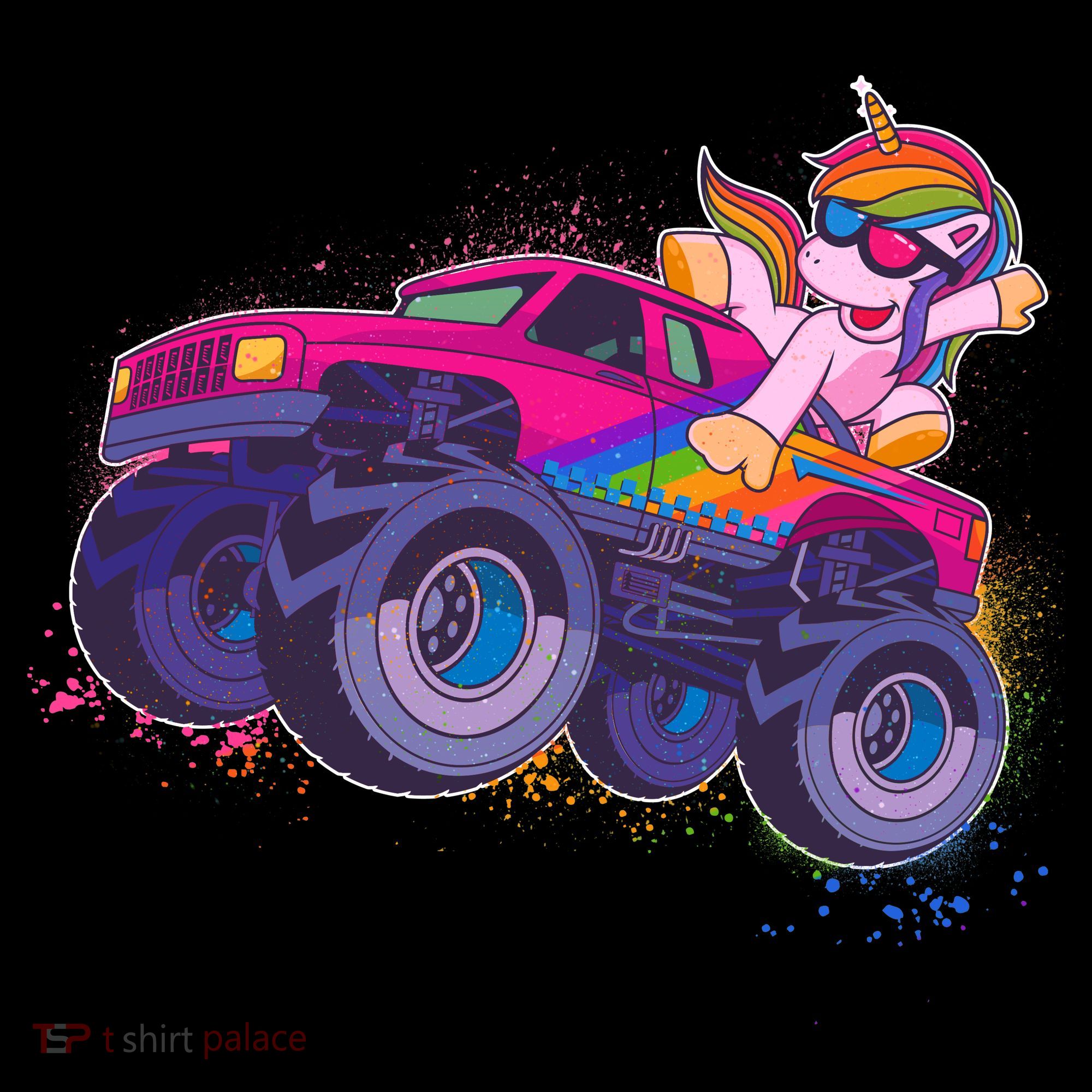 Monster Truck Unicorn Tote Bag