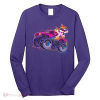 Monster Truck Unicorn Long Sleeve Shirt thumb 0